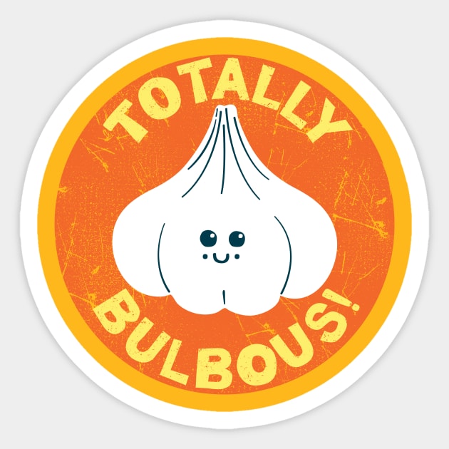 Totally Bulbous Garlic Sticker by SMcGuire